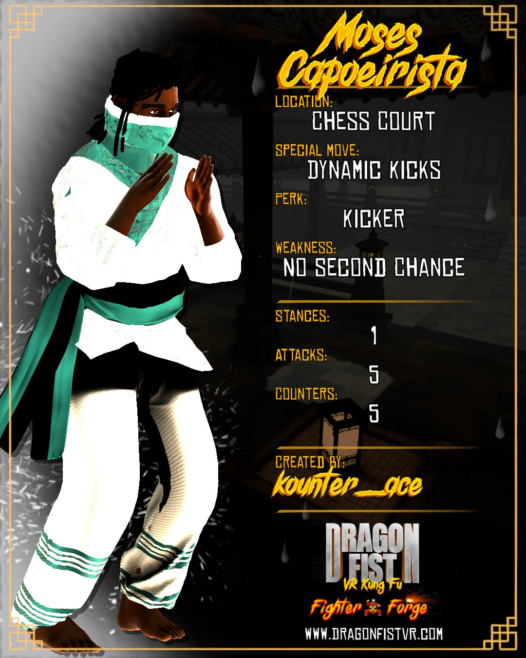 Moses Capoeirista - Created By: kounter_ace